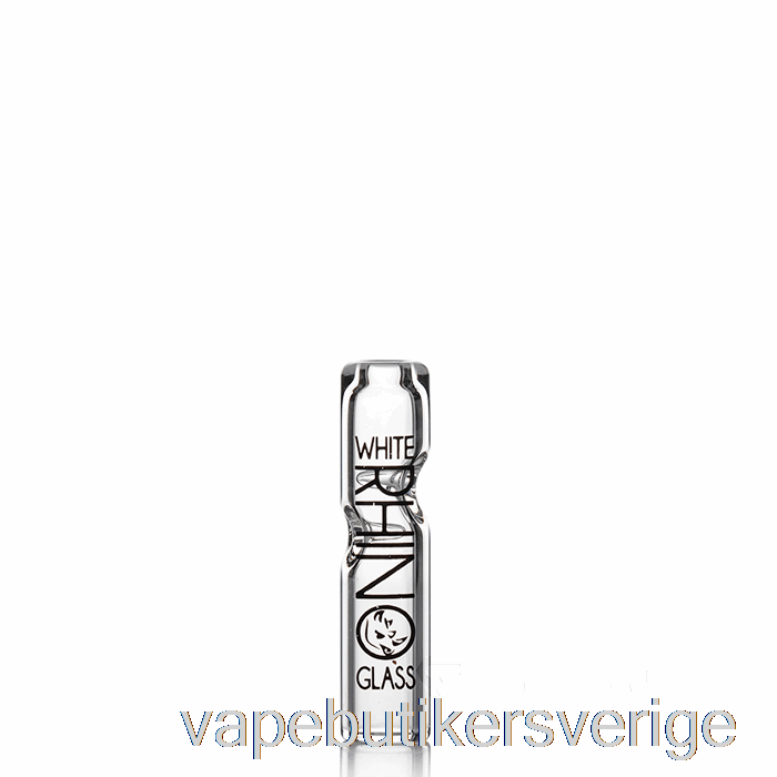 Vape Sverige Vit Rhino Glasspets Rund Glasspets